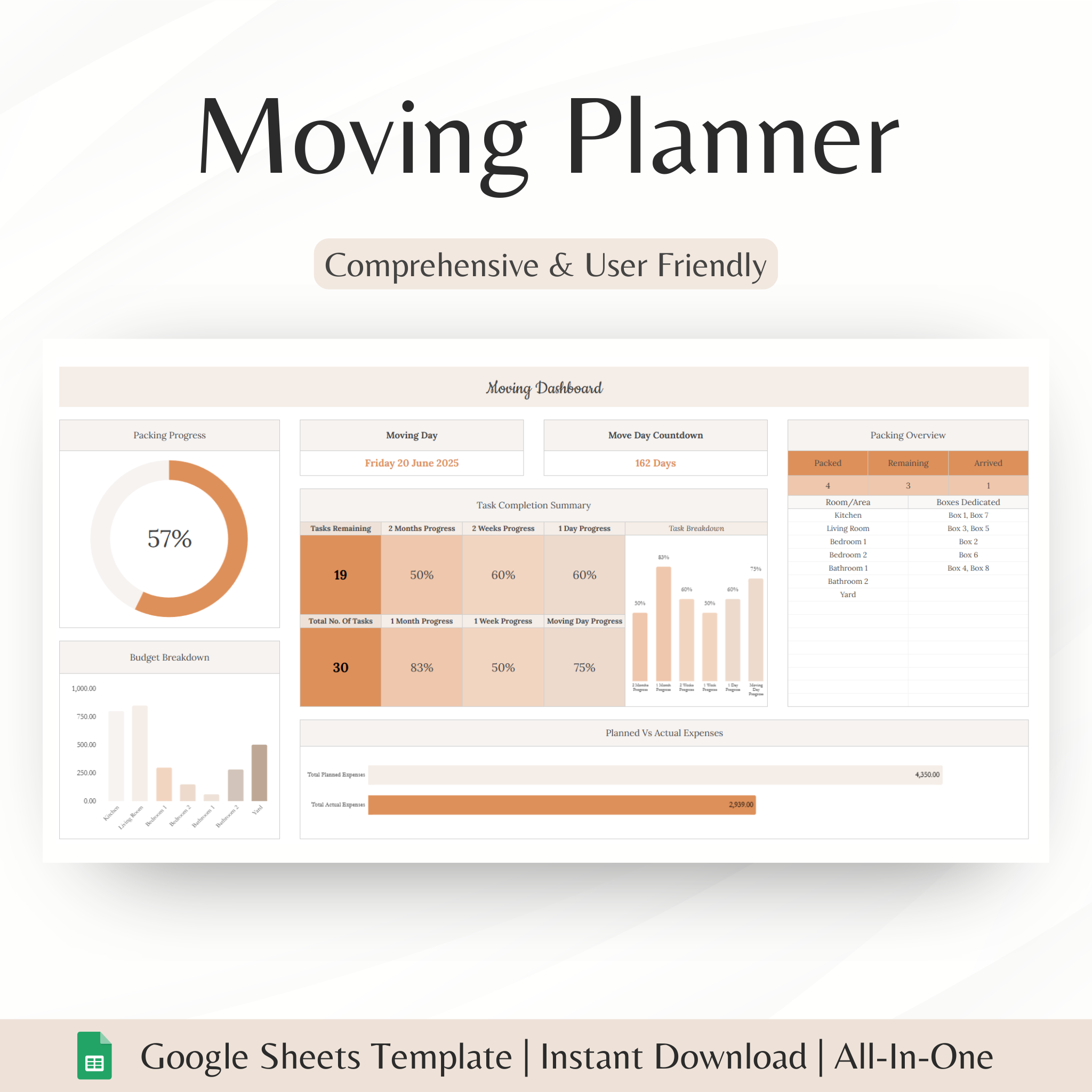 Moving Outline Moving Planner – Xcelerator