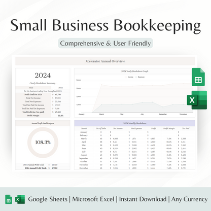 Small Business Bookkeeping Spreadsheet