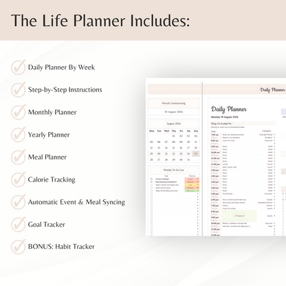 Life Planner Spreadsheet