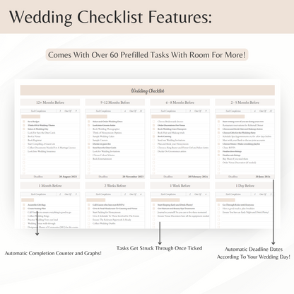 Wedding Planner Spreadsheet