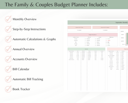 Family Budget Planner Spreadsheet